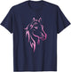 Sparkle Horse Shirt for Kids | Girls Funny T-Shirt - T-Shirt | Navy