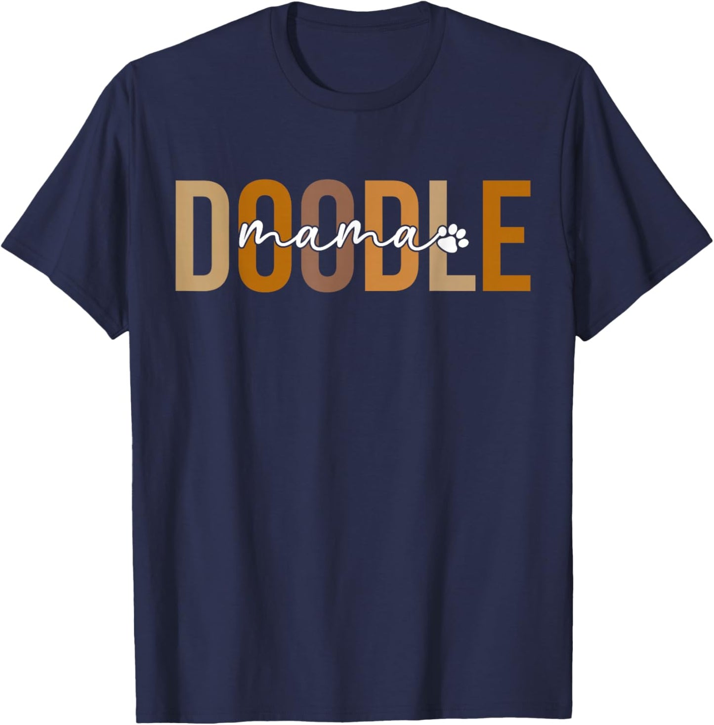 Doodle Mama Boho Doodle Owner Doodle Lover Goldendoodle Mom T-Shirt - T-Shirt | Navy