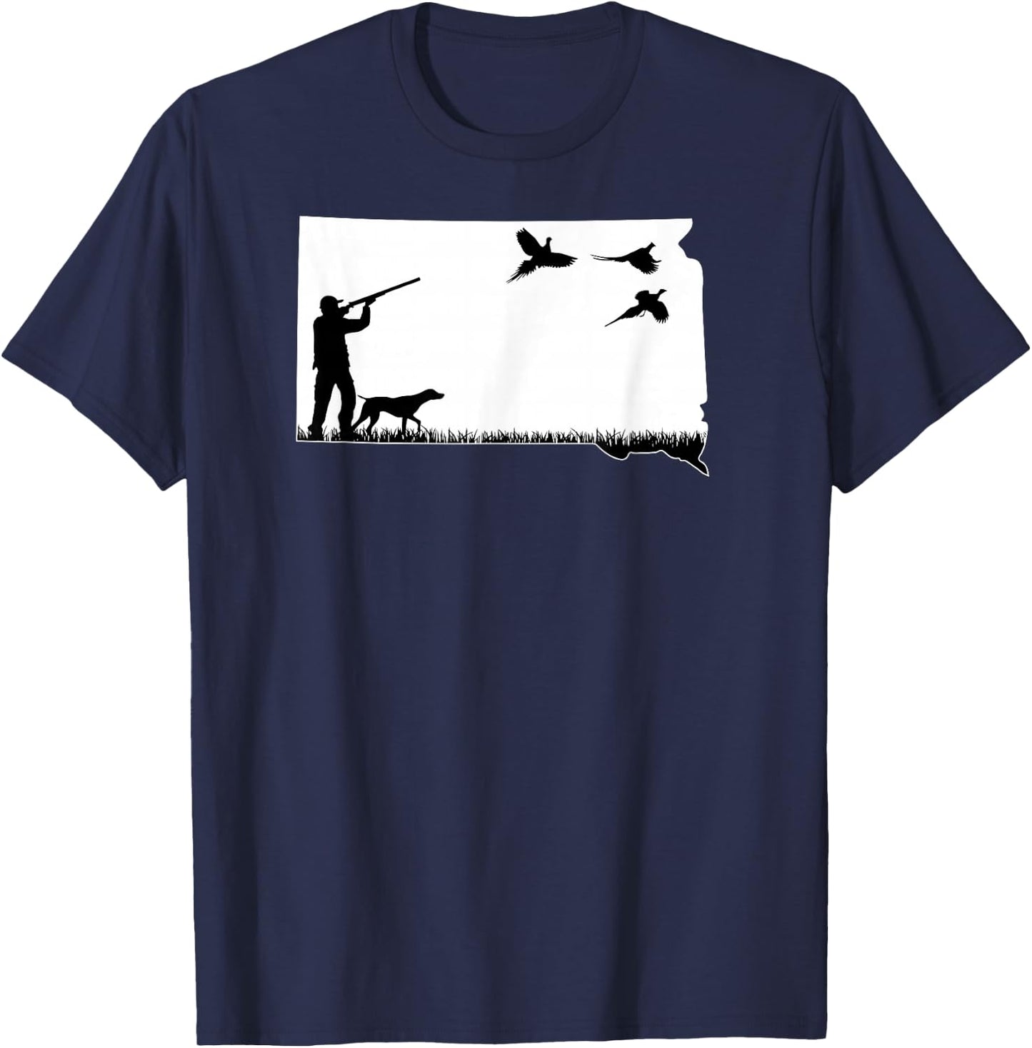 South Dakota Pheasant Hunting T-Shirt - T-Shirt | Navy