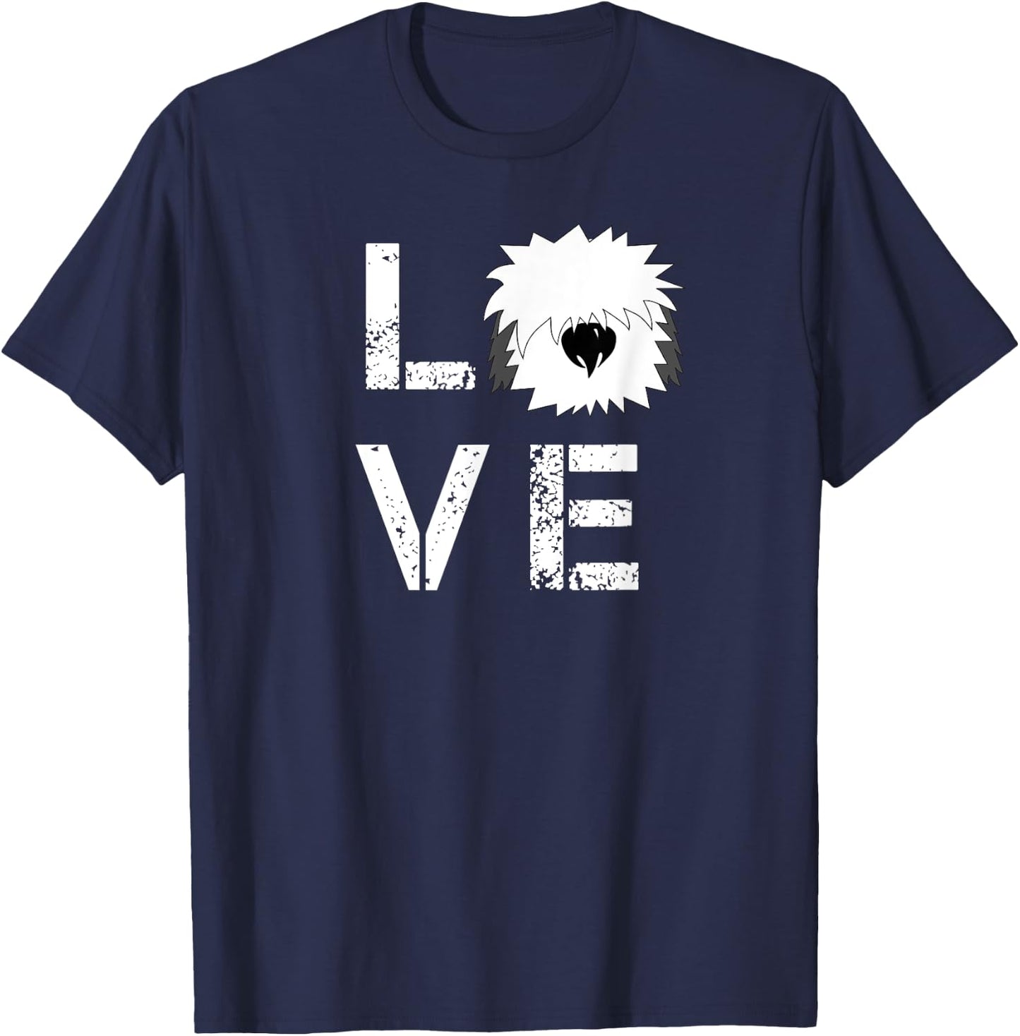 Love My Dog - Funny English Sheepdog Cool Pet T-Shirt - T-Shirt | Navy