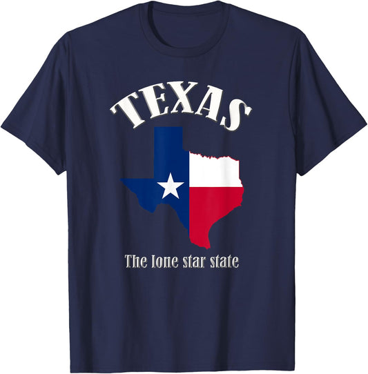 Texas The Lone Star State T-Shirt - T-Shirt | Navy
