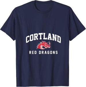 Women's SUNY Cortland Red Dragons V-Neck T-Shirt - T-Shirt | Navy
