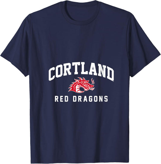 Women's SUNY Cortland Red Dragons V-Neck T-Shirt - T-Shirt | Navy