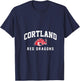 Women's SUNY Cortland Red Dragons V-Neck T-Shirt - T-Shirt | Navy