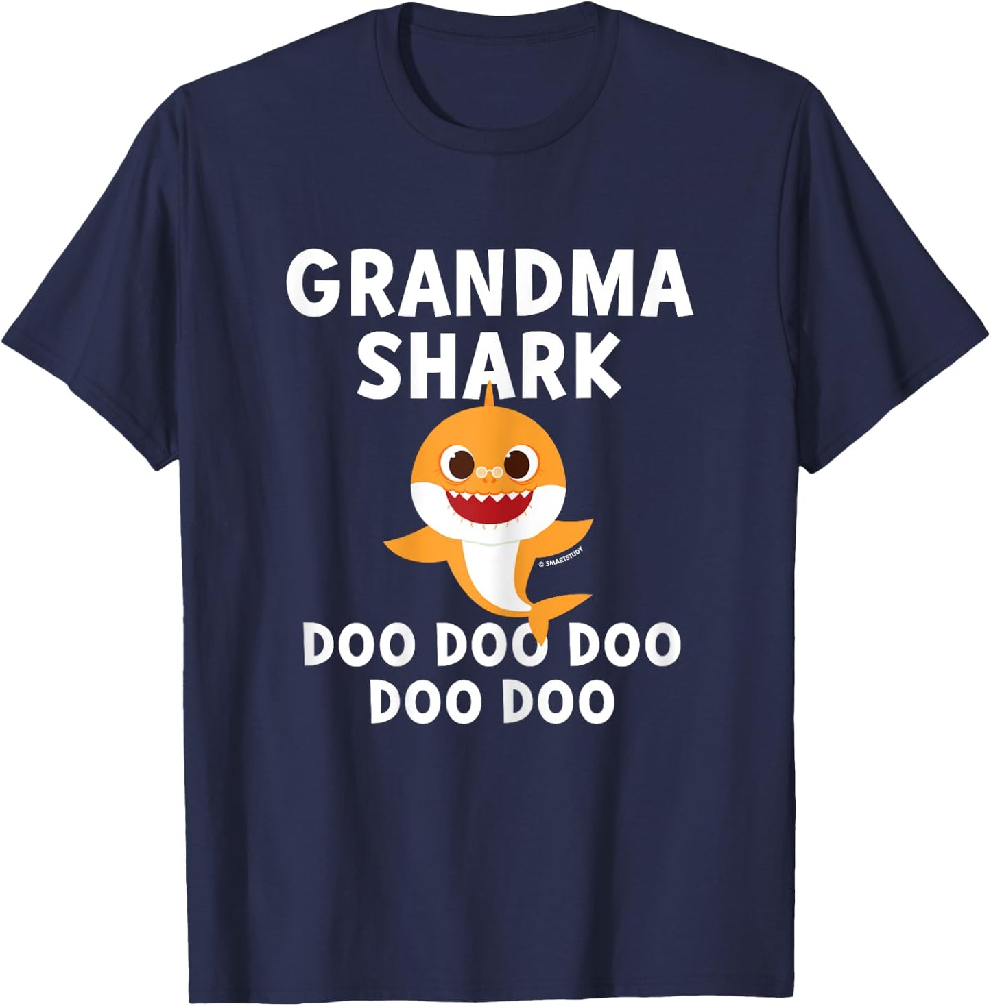 Pinkfong Grandma Shark Official T-Shirt - T-Shirt | Navy