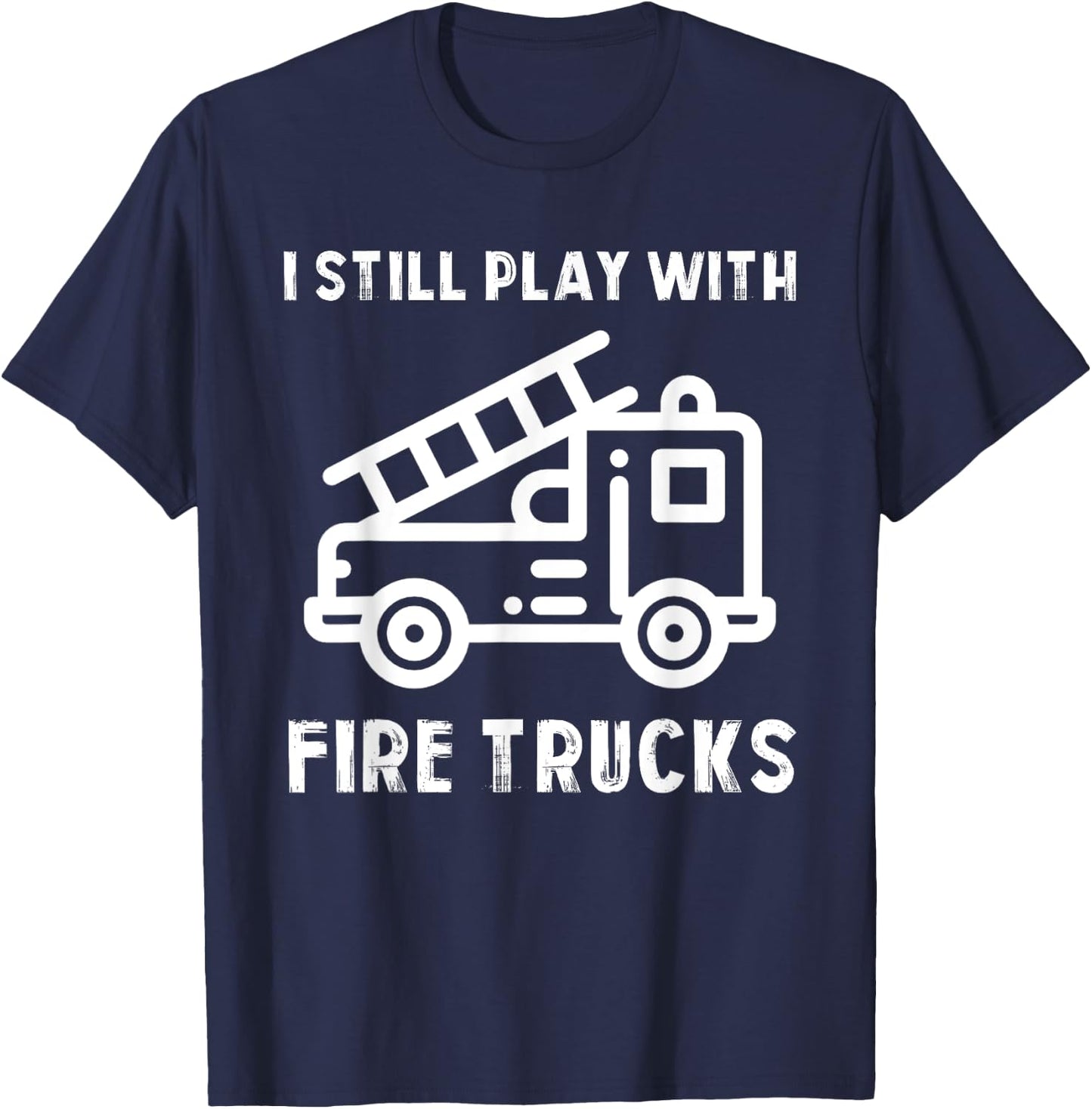 Funny Firefighters | Firefighter Gift Firemen T-Shirt - T-Shirt | Navy