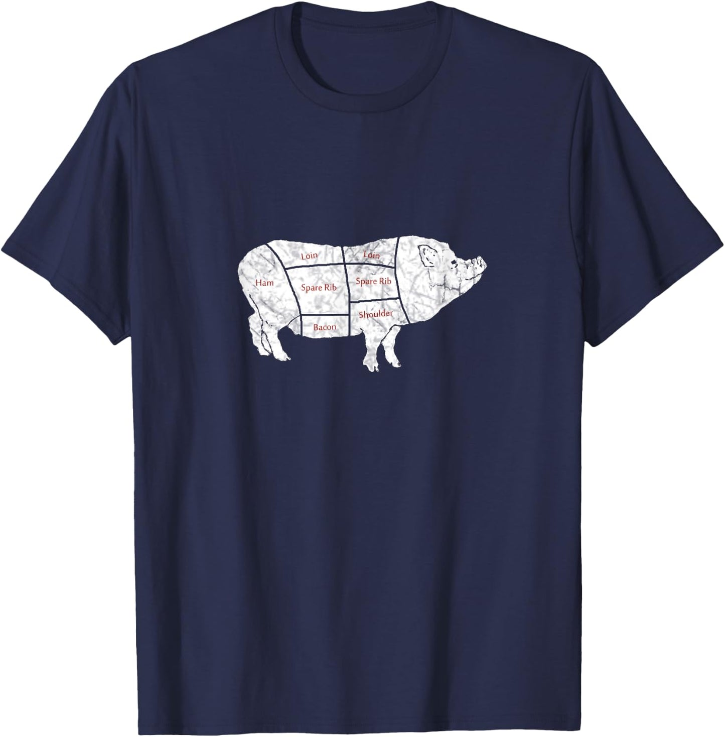 Classic Pig Parts T-Shirt - T-Shirt | Navy