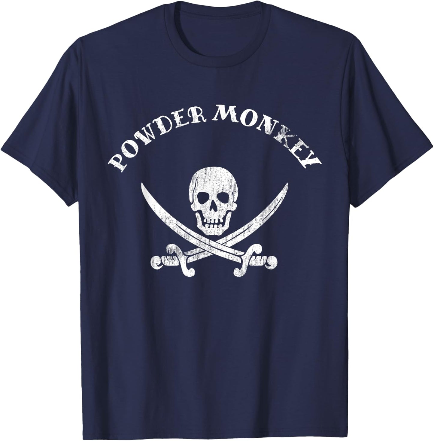 Vintage Matching Pirate Shirt Boat Crew Powder Monkey T-Shirt - T-Shirt | Navy
