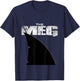 Shark for Sea lovers | -Adults Meg Shark | Black Distressed Modern Short Sleeve | Small T-Shirt - T-Shirt | Navy