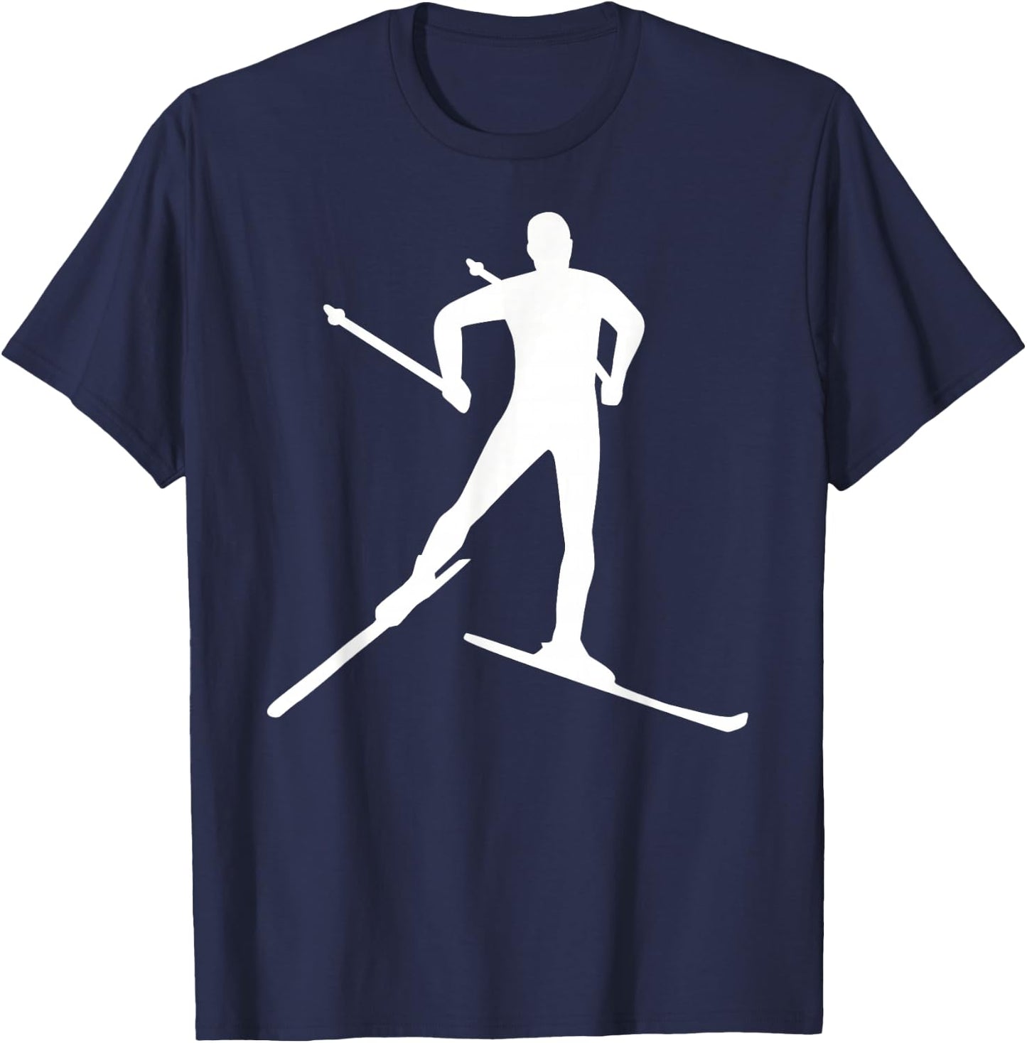 Cross-Country skiing T-Shirt - T-Shirt | Navy