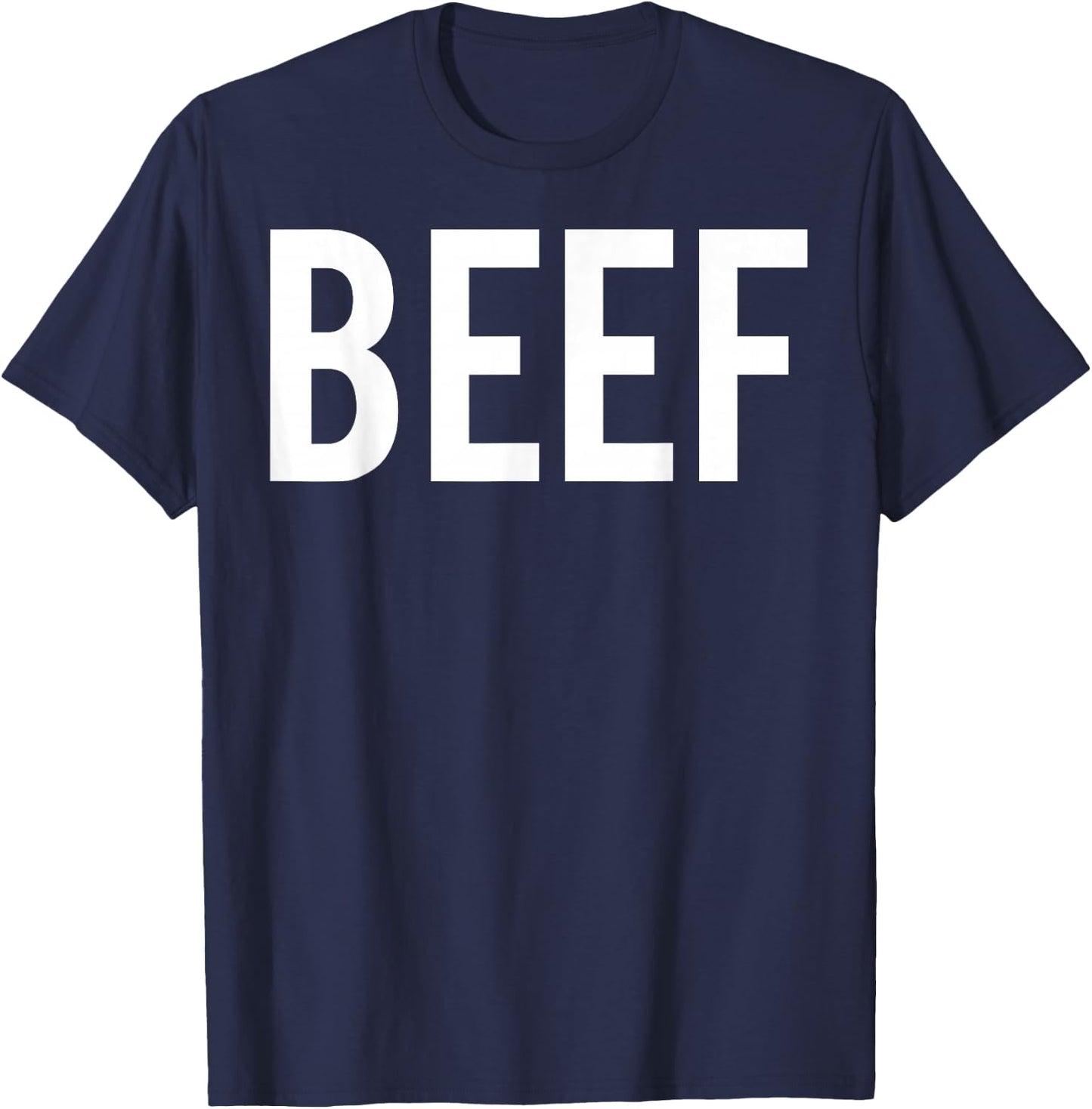 Beef T Shirt - Cool new tasty BBQ food funny cheap gift T-Shirt - T-Shirt | Navy