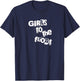 Girls To The Front Riot Grrrl Black T-Shirt - T-Shirt | Navy