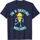 Roller Skating Robot for Boys and Girls T-Shirt - T-Shirt | Navy