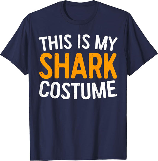 This Is My Shark Costume Halloween Costume Shirt T-Shirt - T-Shirt | Navy