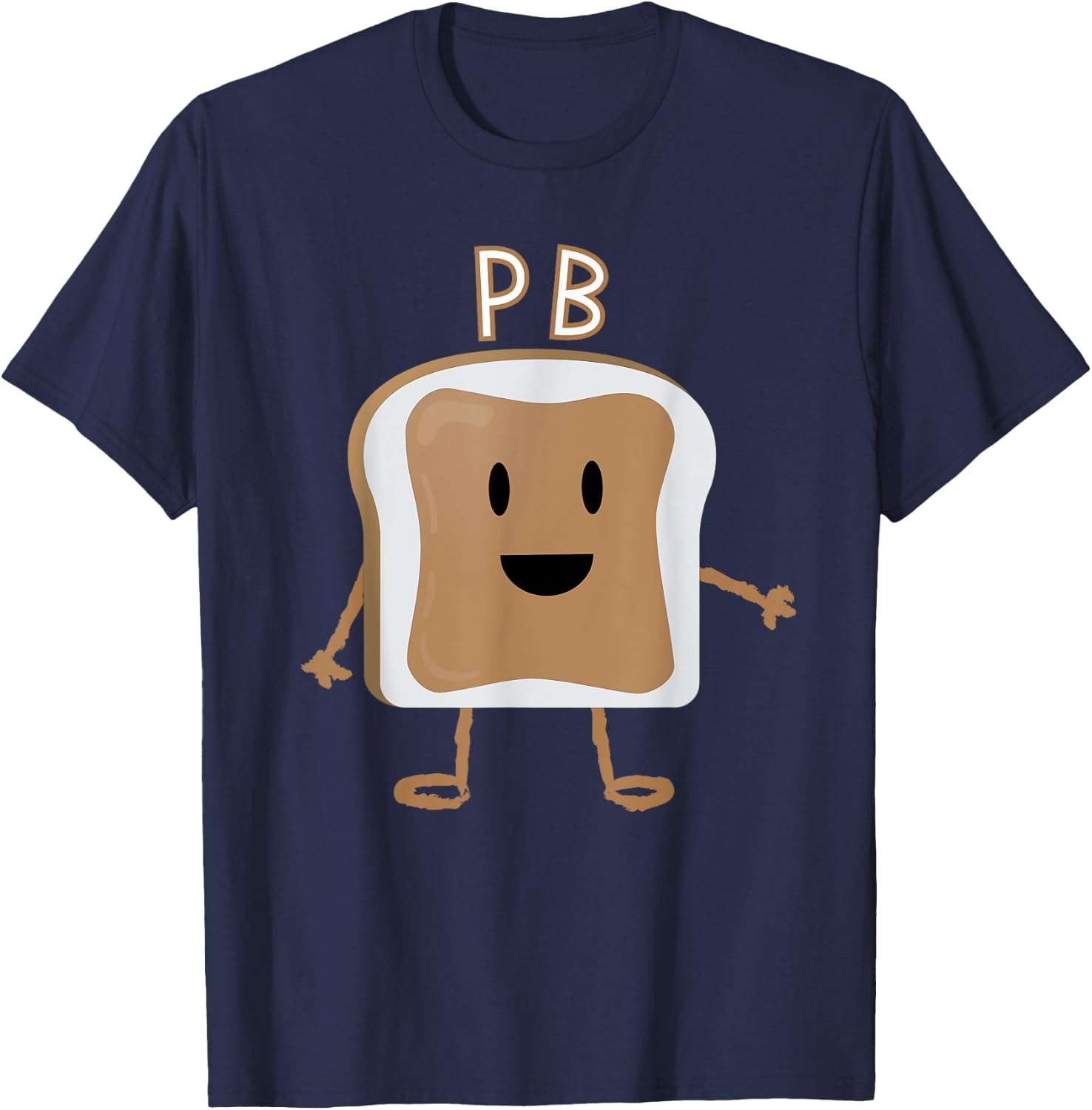 PB&J Halloween Matching Couples Costume T-Shirt - T-Shirt | Navy
