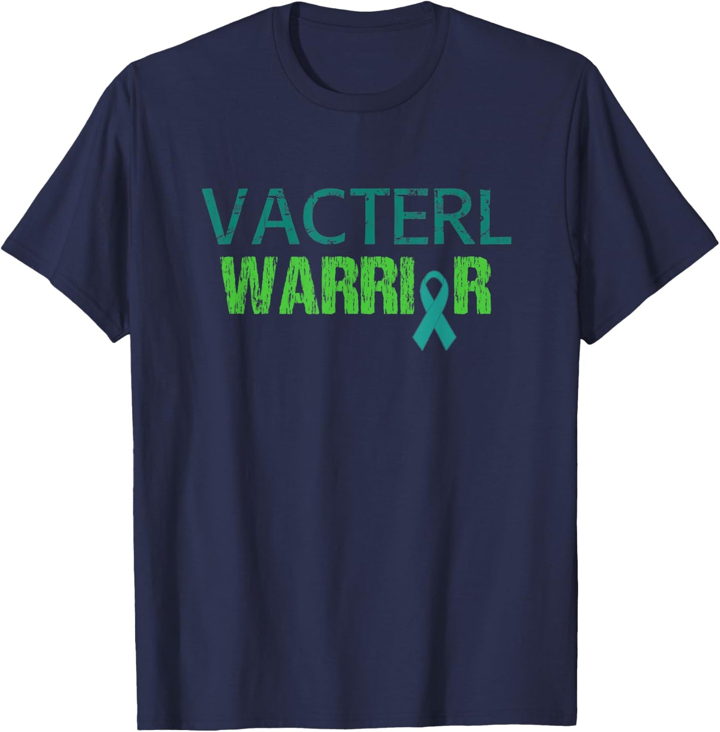VACTERL Warrior Ribbon Awareness Support T-Shirt - T-Shirt | Navy