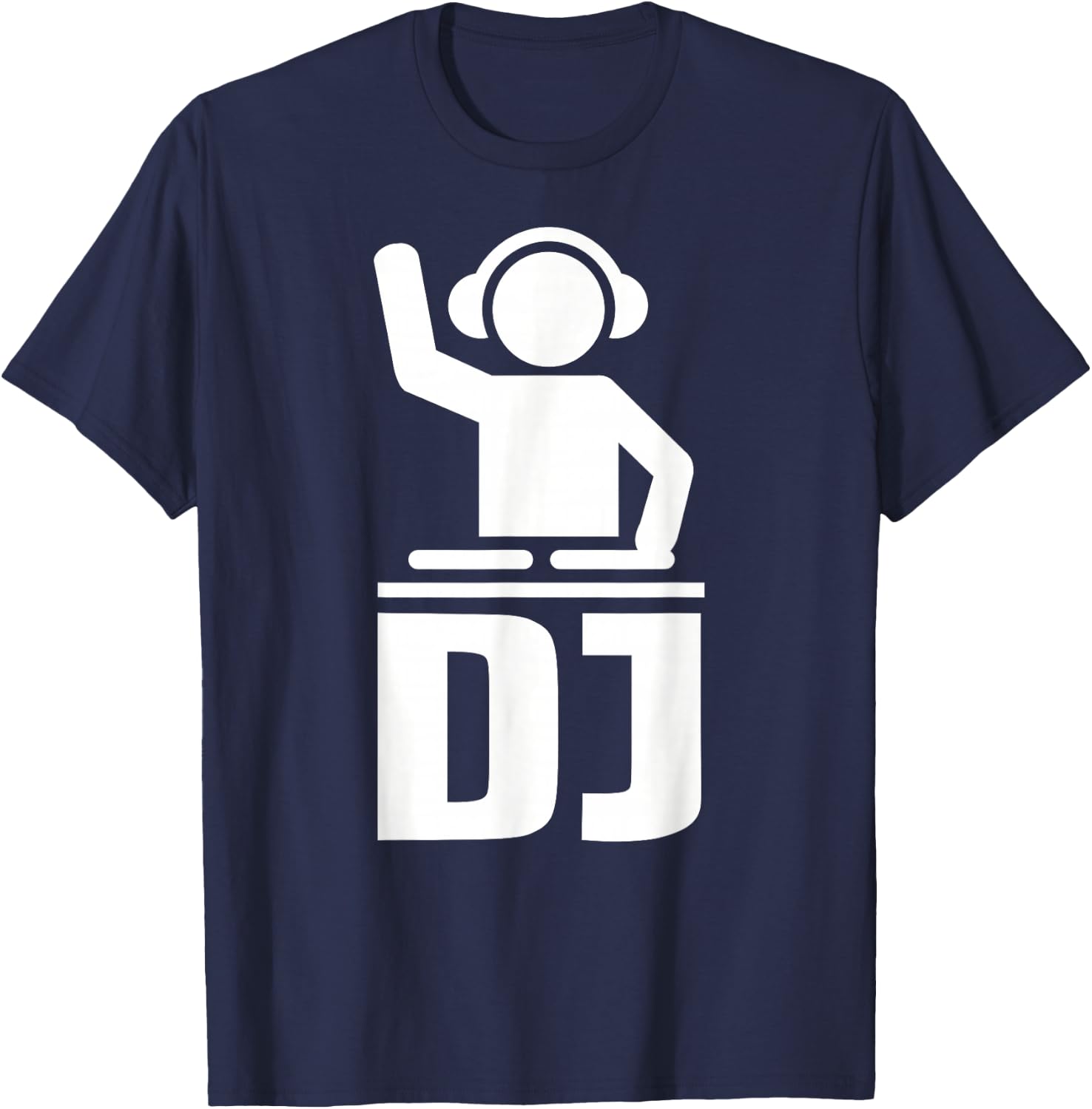 Kids DJ icon 6 Kelly Green T-Shirt - T-Shirt | Navy