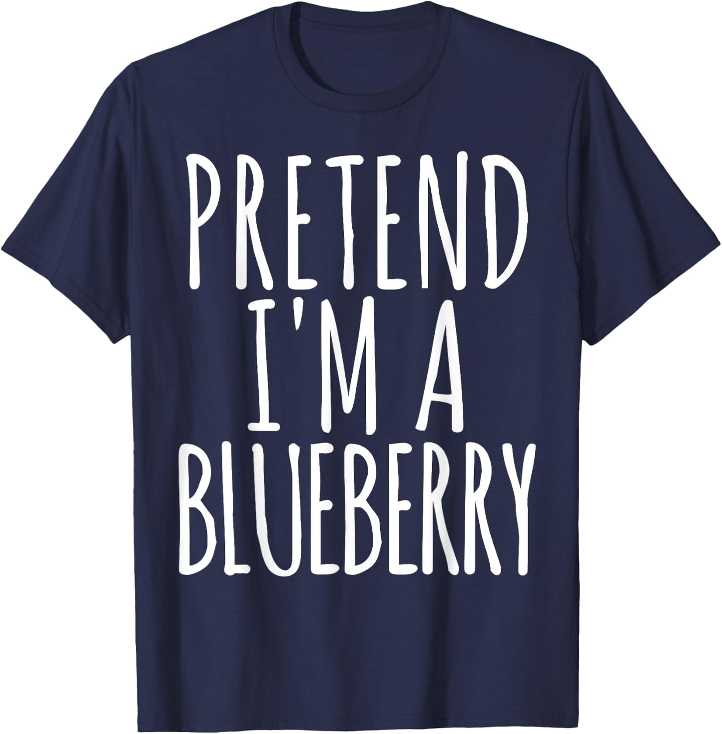 Funny Lazy Halloween PRETEND I'M A BLUEBERRY Gift Men T-Shirt - T-Shirt | Navy