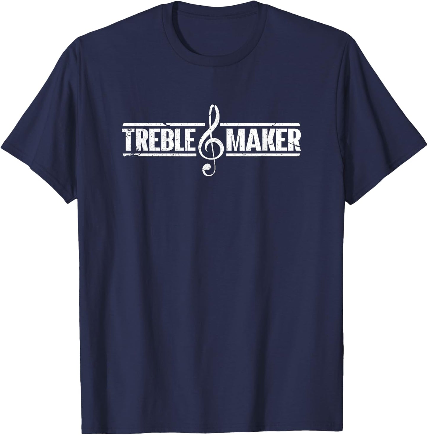 Treble Maker Funny Keyboard Pianist Musician Piano Music T-Shirt - T-Shirt | Navy