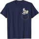 Cute Cartoon Koala Pocket Funny Gift From Australia T-Shirt - T-Shirt | Navy
