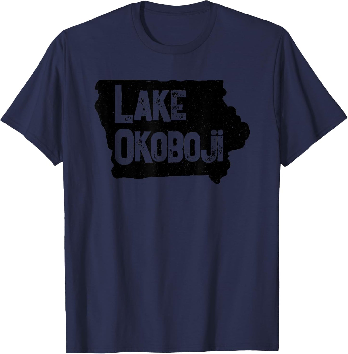 Lake Okoboji, Iowa Vacation T-Shirt - T-Shirt | Navy