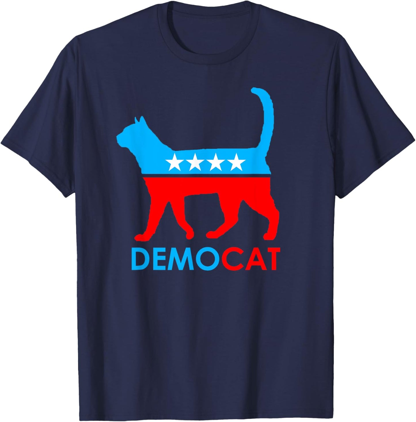 Democrat - DemoCAT T-Shirt - T-Shirt | Navy