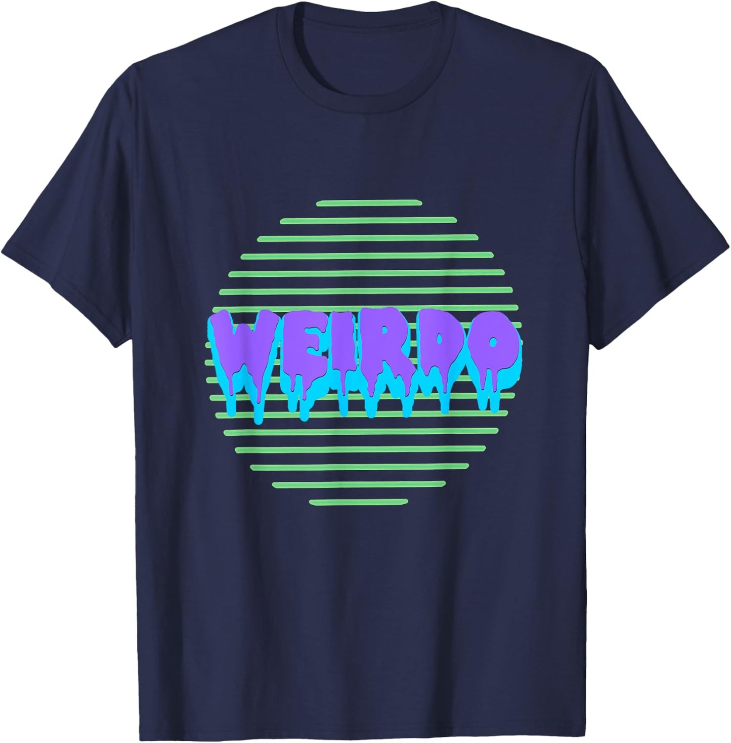 Pastel Goth Neon Kawaii WEIRDO Vaporwave Shirt T-Shirt - T-Shirt | Navy