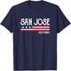 San Jose California Souvenir Gift T-Shirt - T-Shirt | Navy