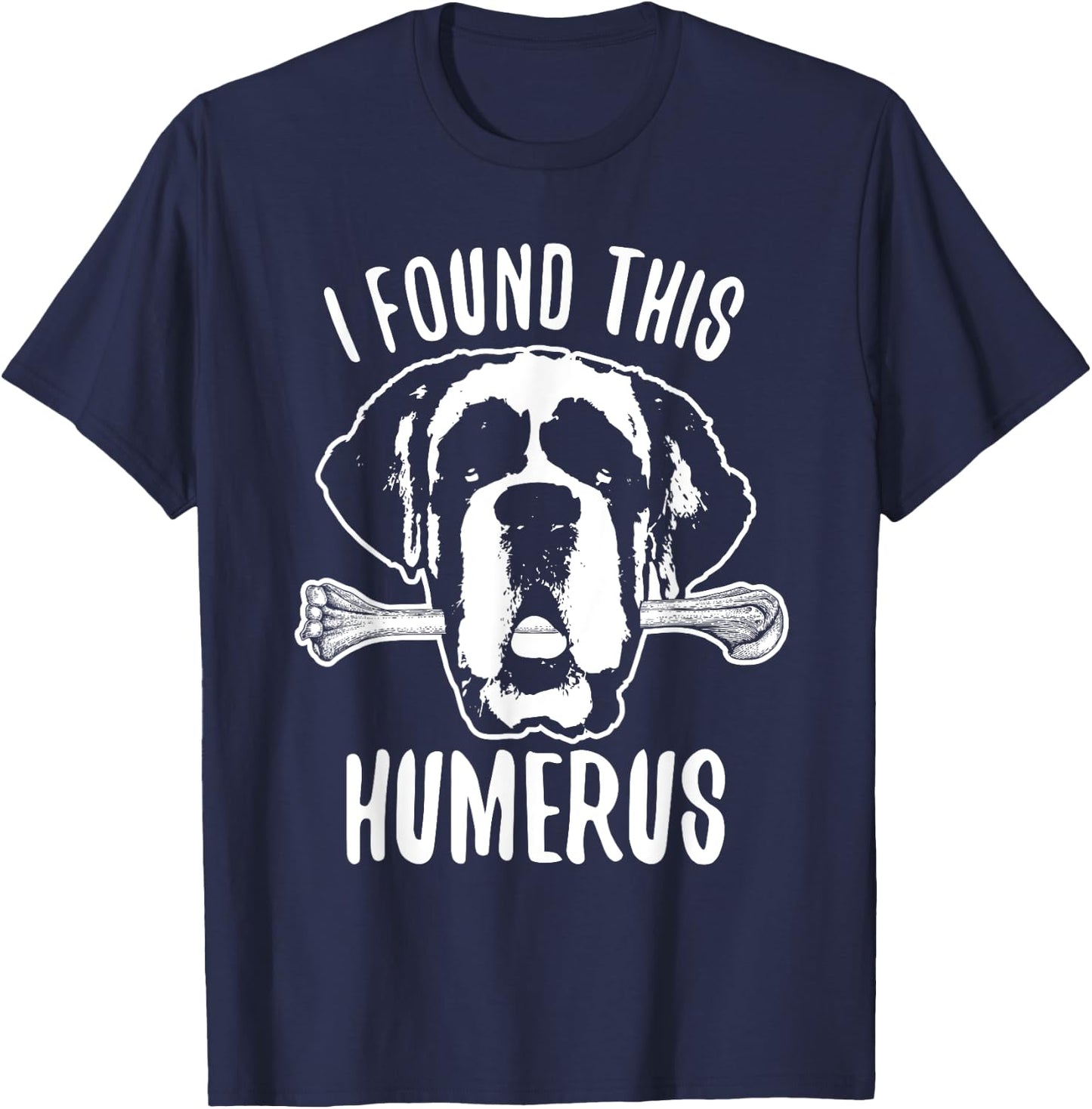 St Bernard Shirt Dog Humerus Saint Bernard Women Girls Kids T-Shirt - T-Shirt | Navy
