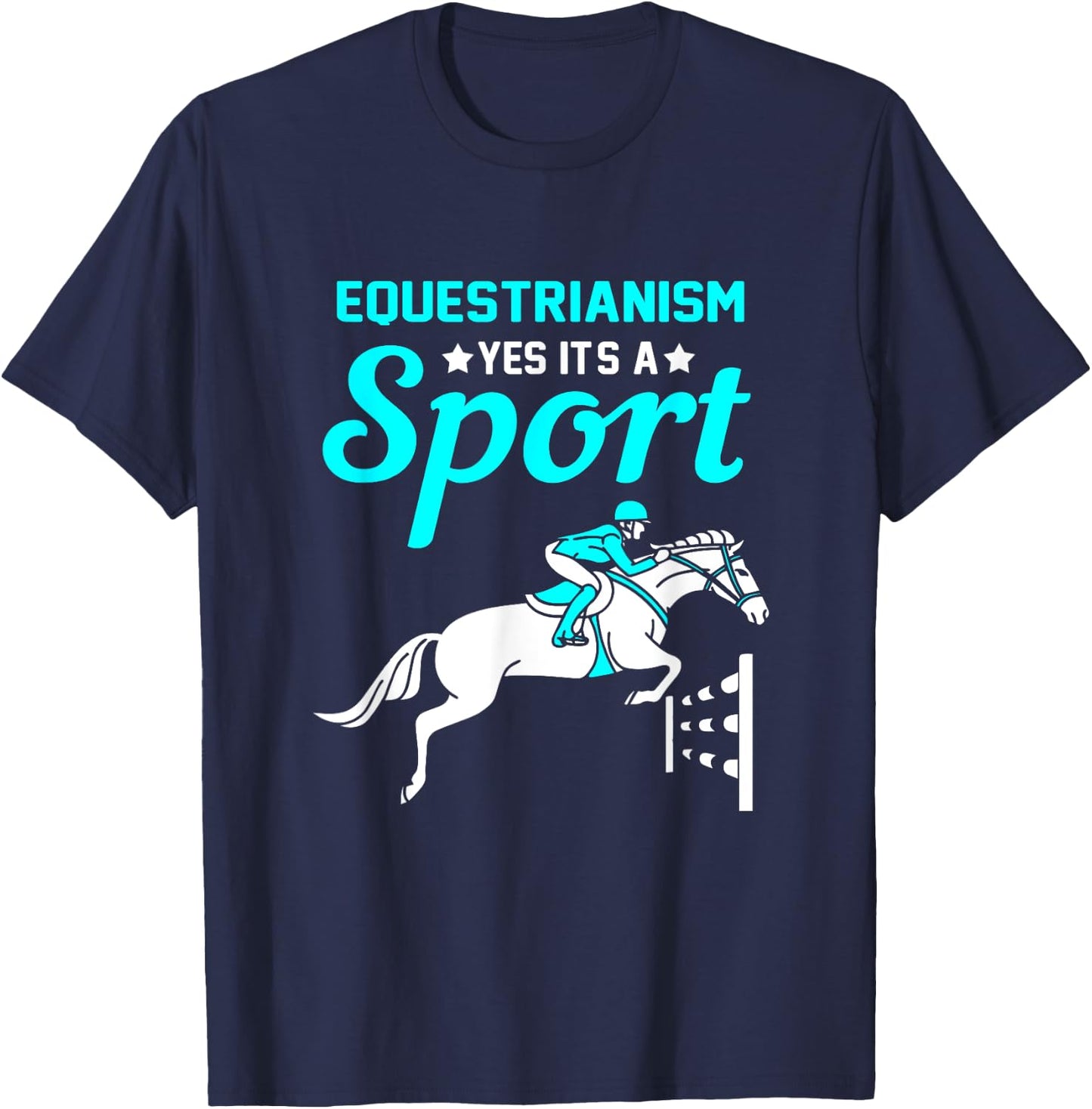 Horse Riding is a Sport Equestrianism Rocks T-Shirt - T-Shirt | Navy