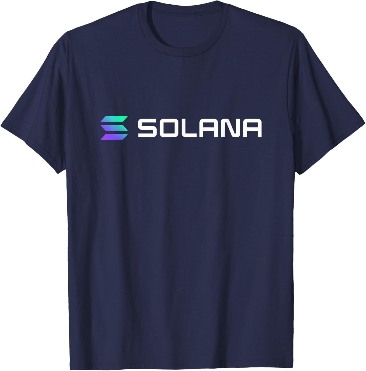 Solana SOL Logo Crypto T-Shirt - T-Shirt | Navy