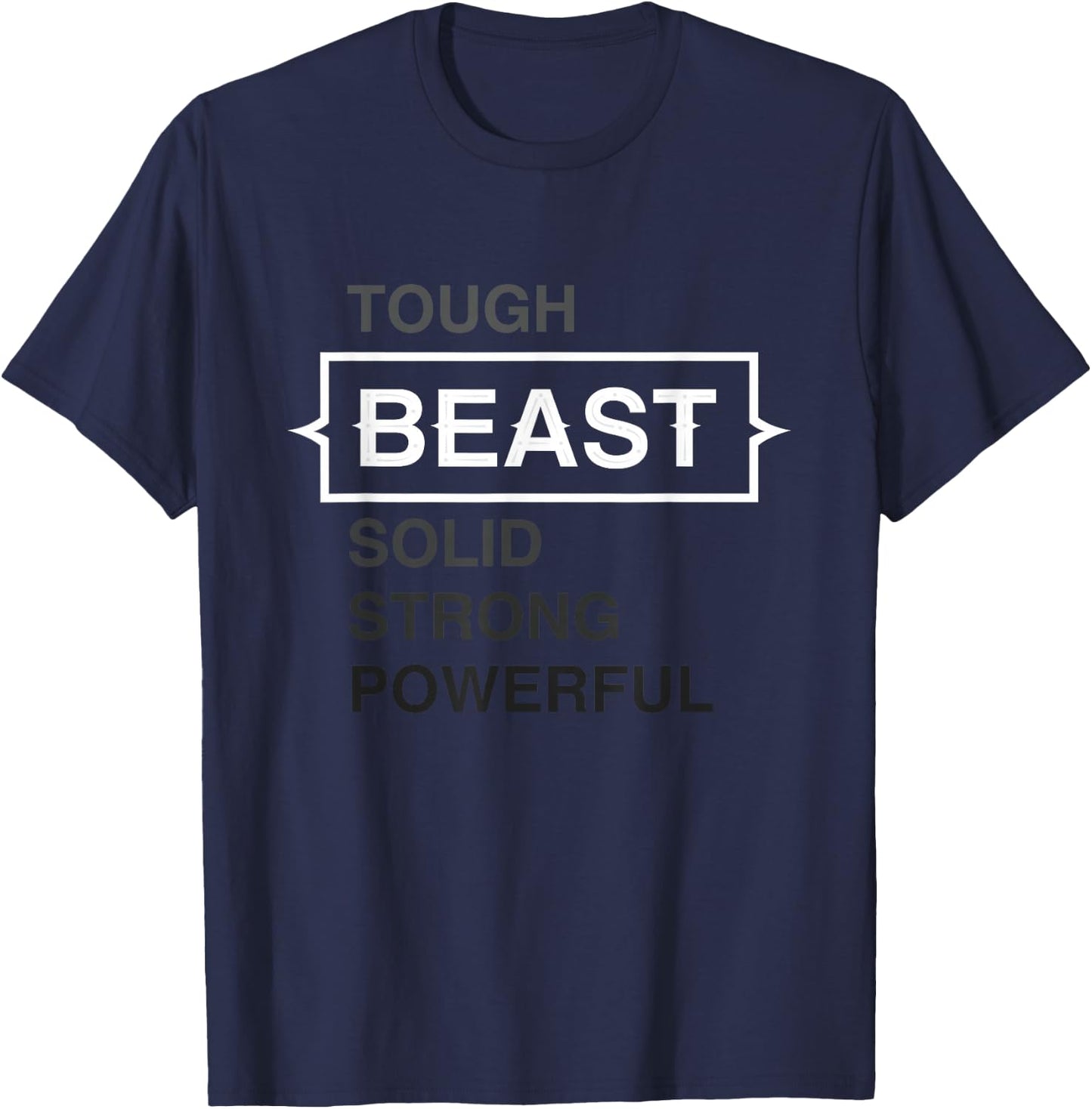 Beast - Workout Gym Mode Weight Lifting T-Shirt - T-Shirt | Navy