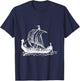 Viking Ship Design T-Shirt - T-Shirt | Navy