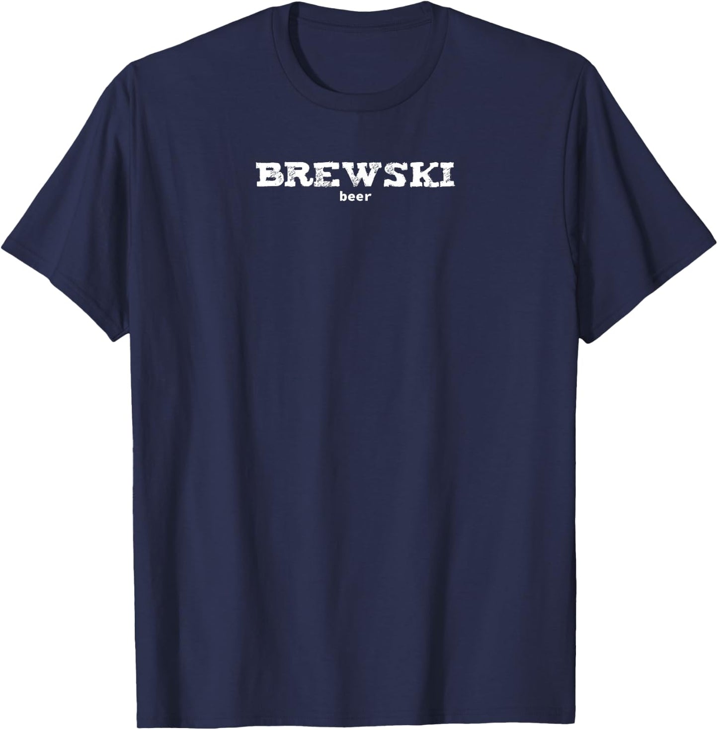 funny t Mid West slang BREWSKI T-Shirt - T-Shirt | Navy