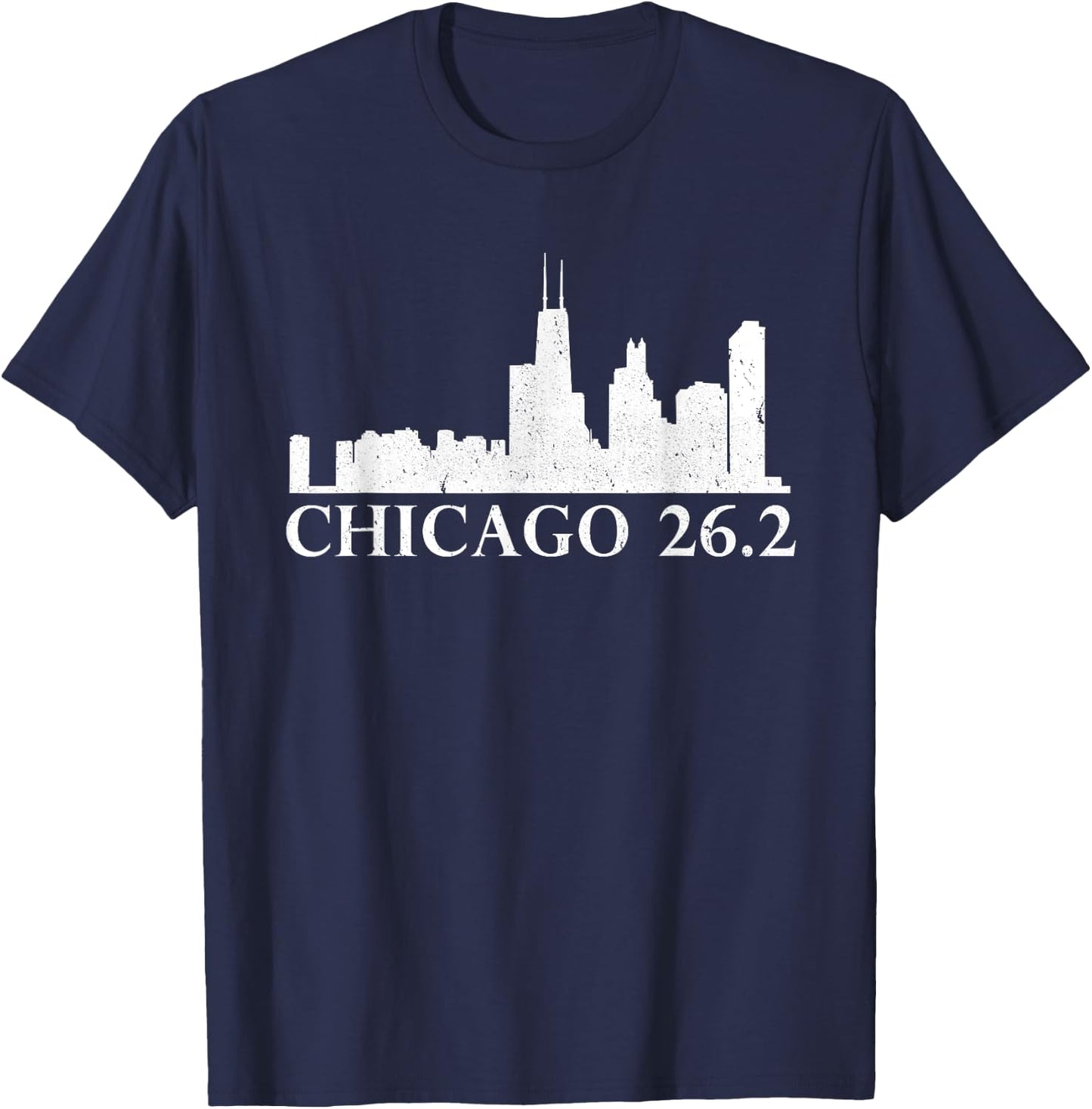 Chicago 26.2 Running Marathon Illinois Marathoner Shirt T-Shirt - T-Shirt | Navy