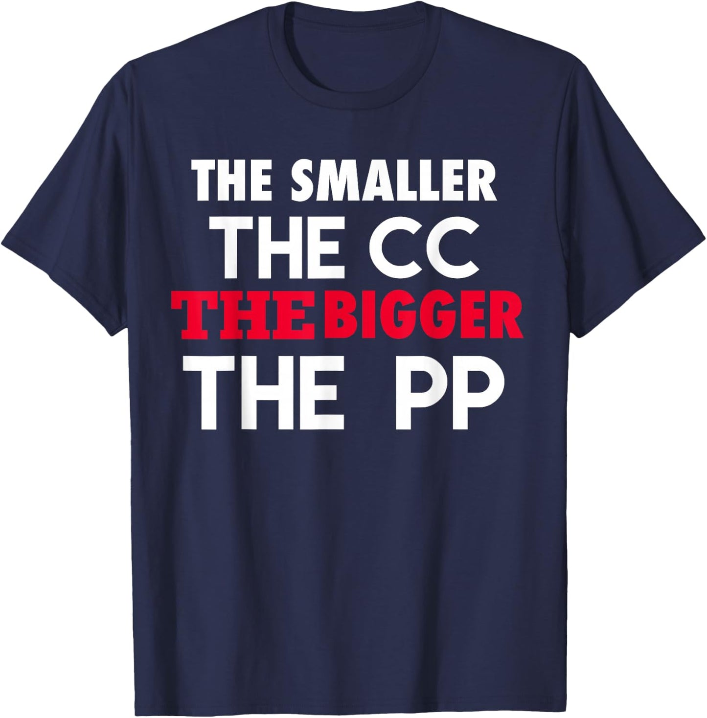 Small CC Big PP Funny Mini Moto Pit Bike Pocket Motorcycle T-Shirt - T-Shirt | Navy
