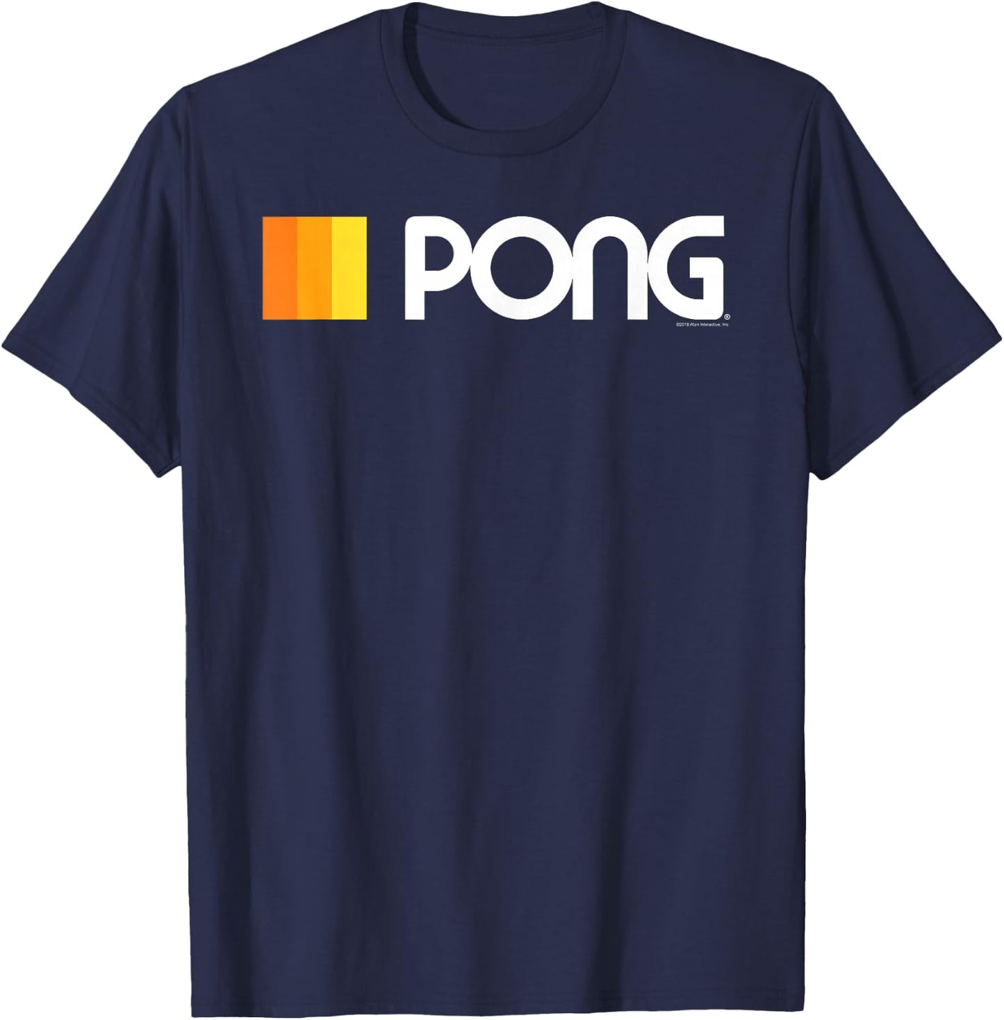 Atari White Type Pong T-Shirt - T-Shirt | Navy