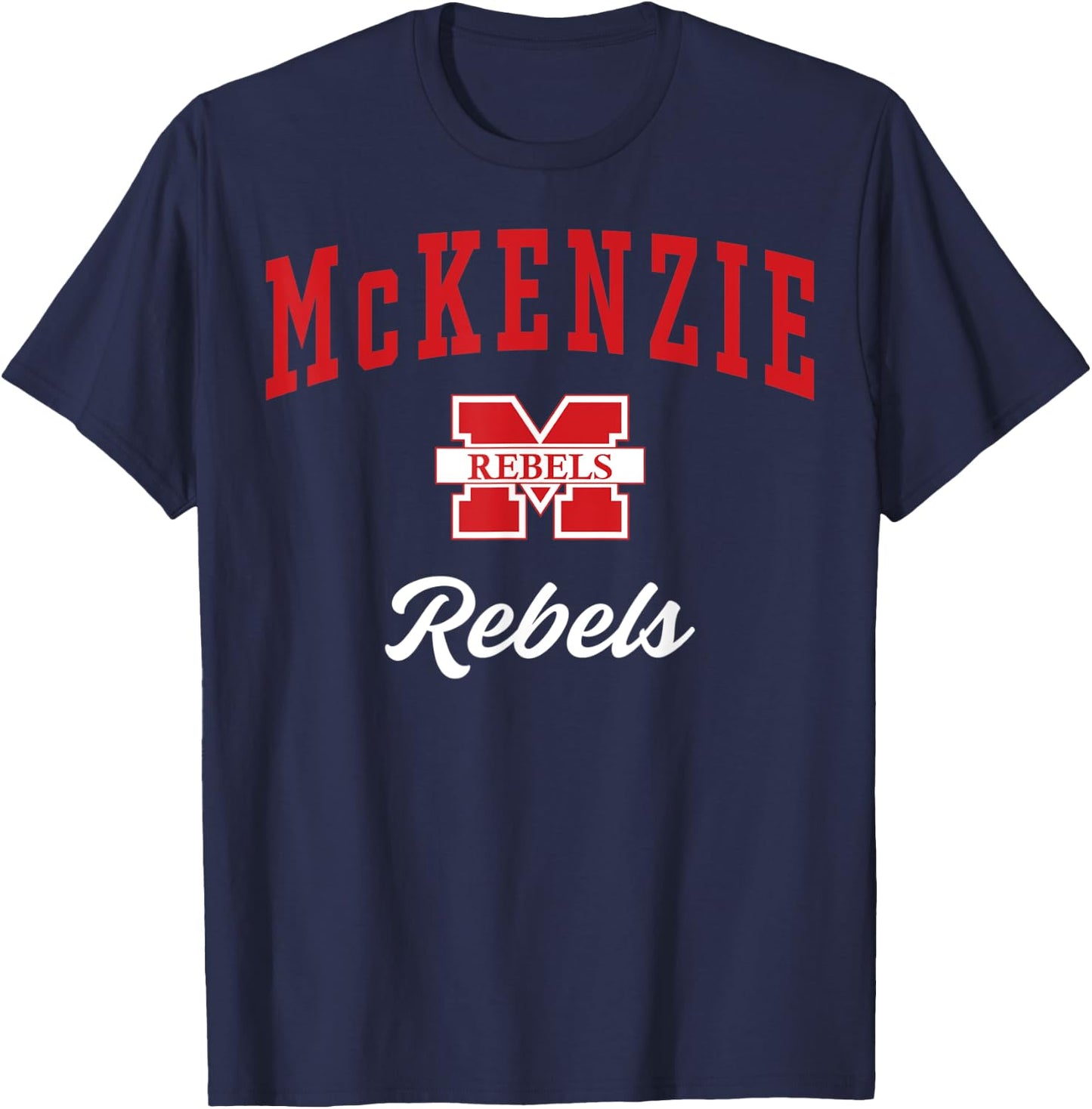 McKenzie High School Rebels C3 T-Shirt - T-Shirt | Navy
