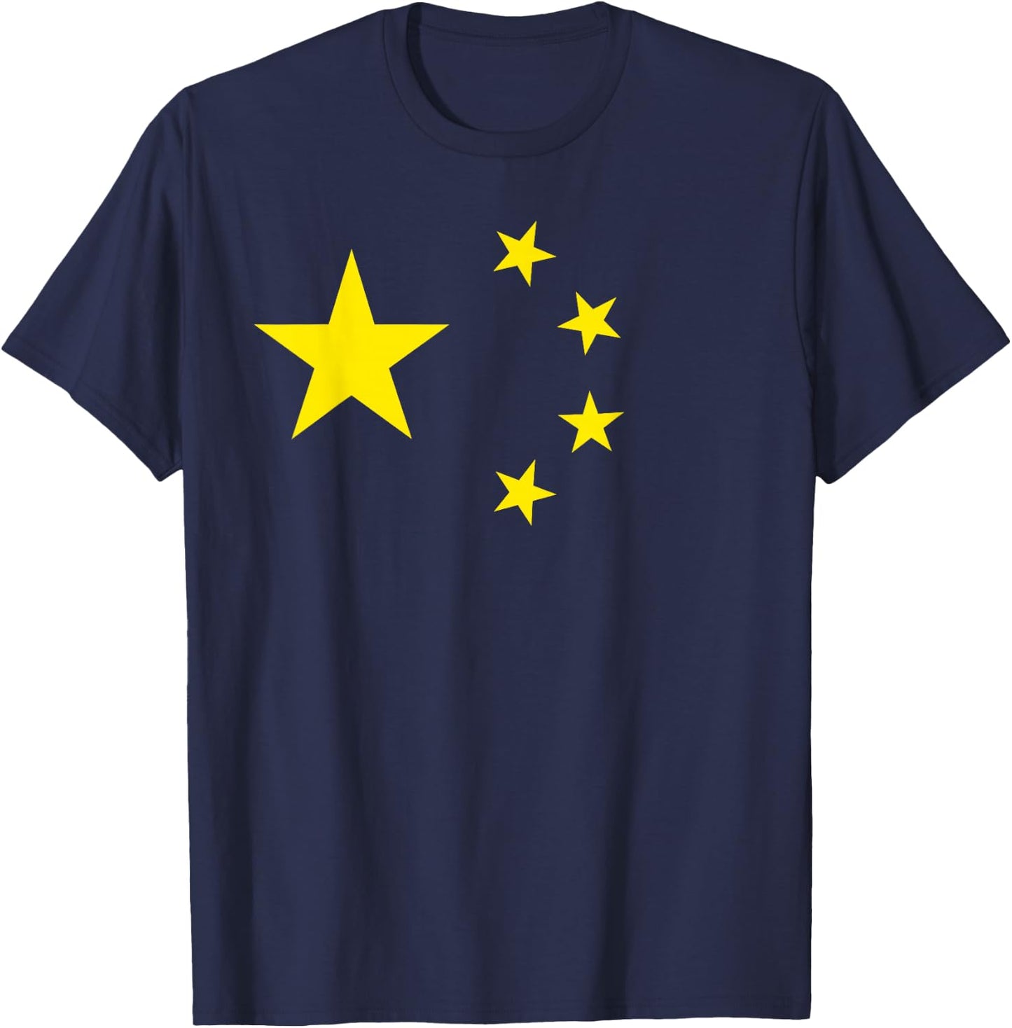 China Flag Chinese National Symbol Graphic Design T-Shirt - T-Shirt | Navy