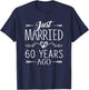 60th Wedding Anniversary Parents Couples 60 Year Anniversary T-Shirt - T-Shirt | Navy