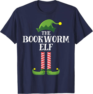 Cowboy Elf Matching Family Group Christmas Party Pyjamas T-Shirt - T-Shirt | Navy