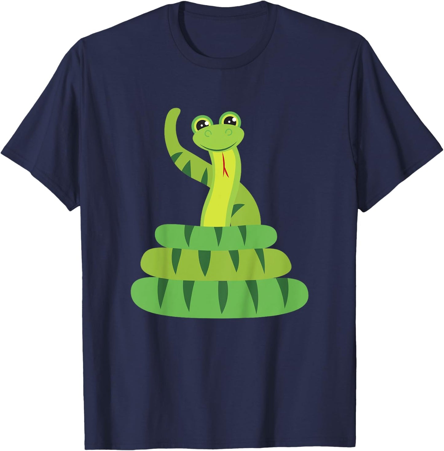 Funny Boa Constrictor Python Reptile Snake Boys Girls T-Shirt - T-Shirt | Navy