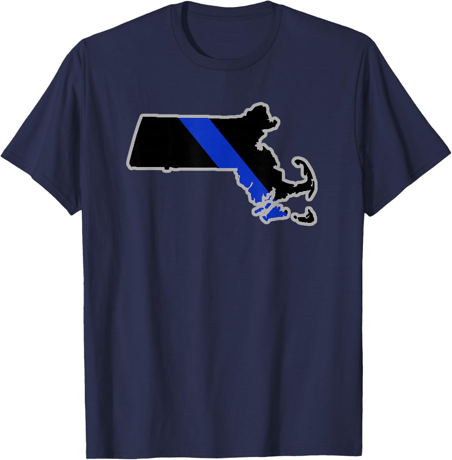 Massachusetts State Police Massachusetts Law Enforcement T-Shirt - T-Shirt | Navy