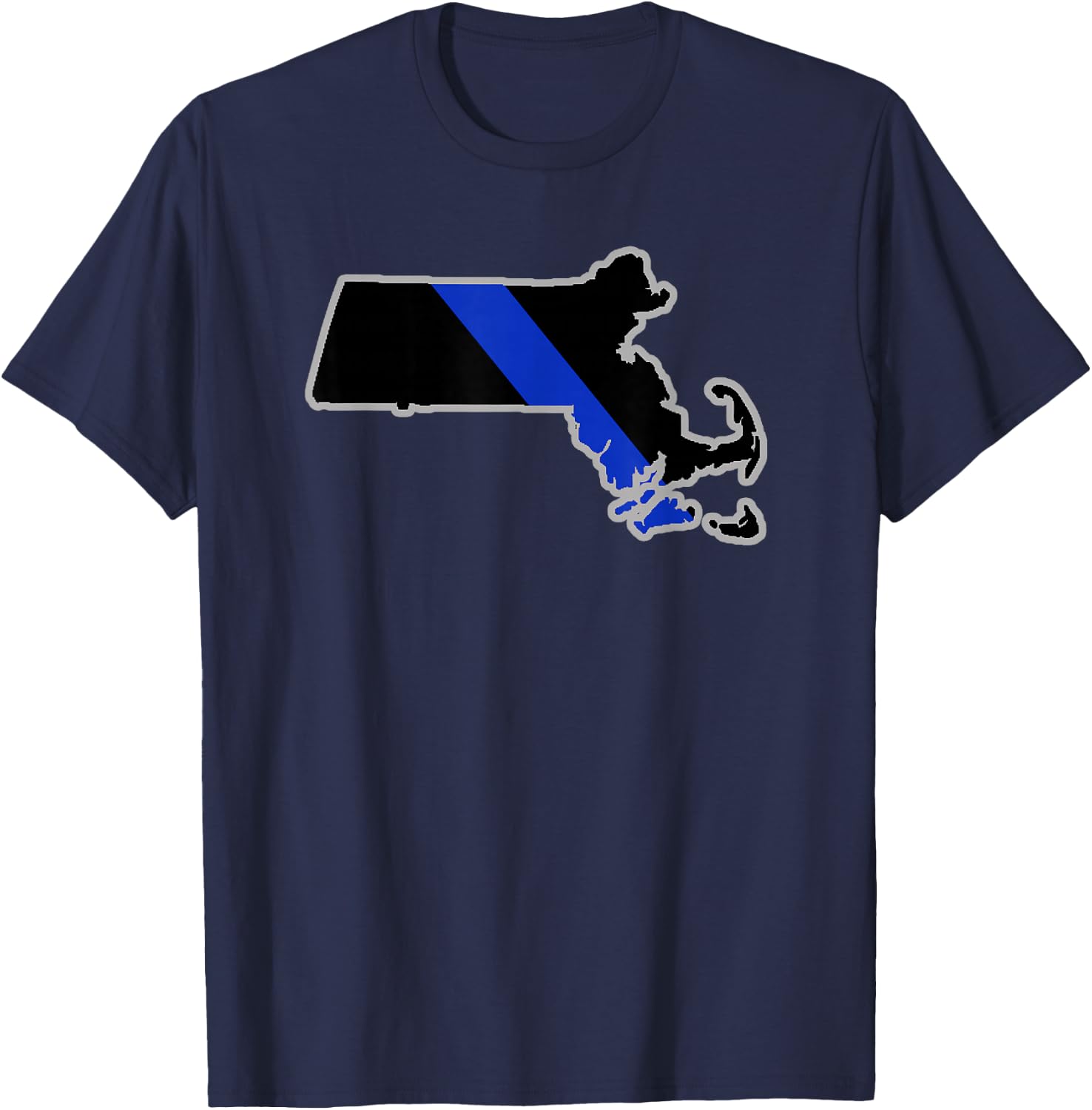 Massachusetts State Police Massachusetts Law Enforcement T-Shirt - T-Shirt | Navy