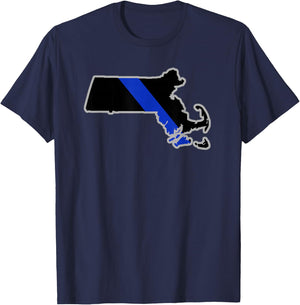 Massachusetts State Police Massachusetts Law Enforcement T-Shirt - T-Shirt | Navy
