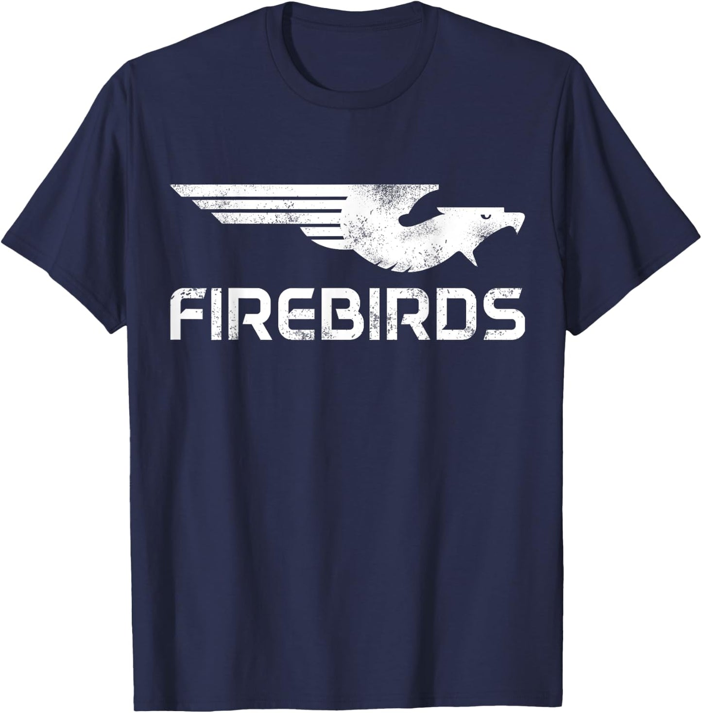 Kettering Firebirds White Bird Logo T-Shirt - T-Shirt | Navy