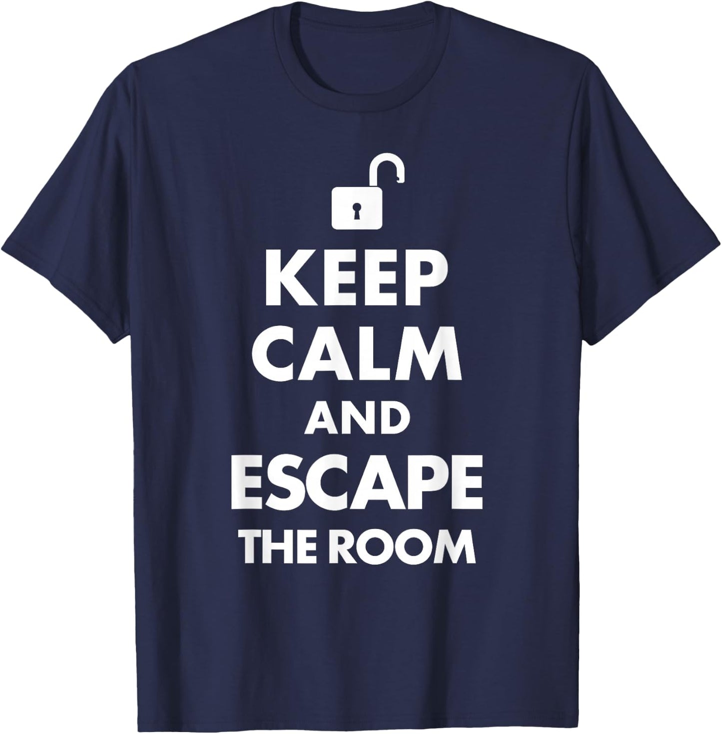 Keep Calm and Escape the Room T-Shirt - T-Shirt | Navy