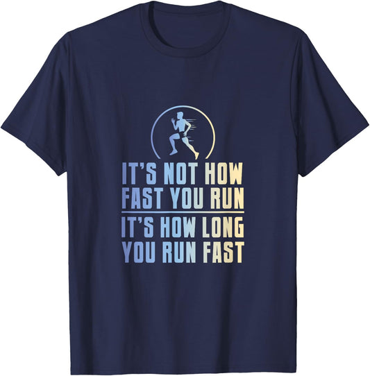 Funny Long Distance Runner XC Coach Cross Country Gift T-Shirt - T-Shirt | Navy