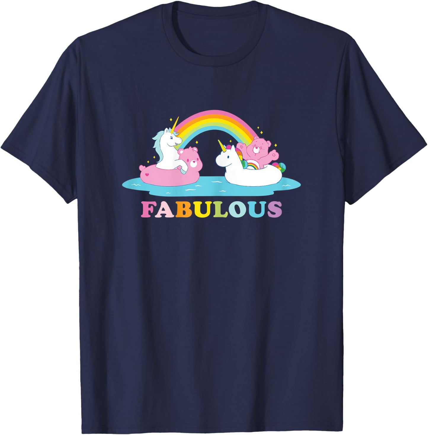 Care Bears Fabulous Unicorn T-Shirt - T-Shirt | Navy