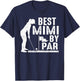 Mother's Day Best Mimi By Par Funny Golf Lover Gifts T-Shirt - T-Shirt | Navy